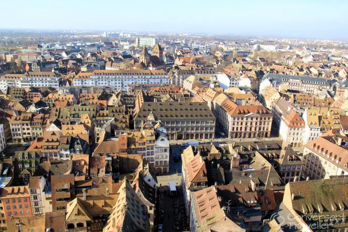 Strasbourg from the top of the Cathedral tower