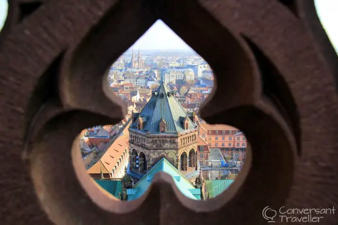 Strasbourg from the top of the Cathedral tower