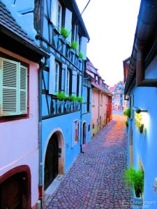 View from room 107 onto Rue de la Poissonnerie, Colmar