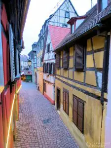 View from room 107 onto Rue de la Poissonnerie, Colmar