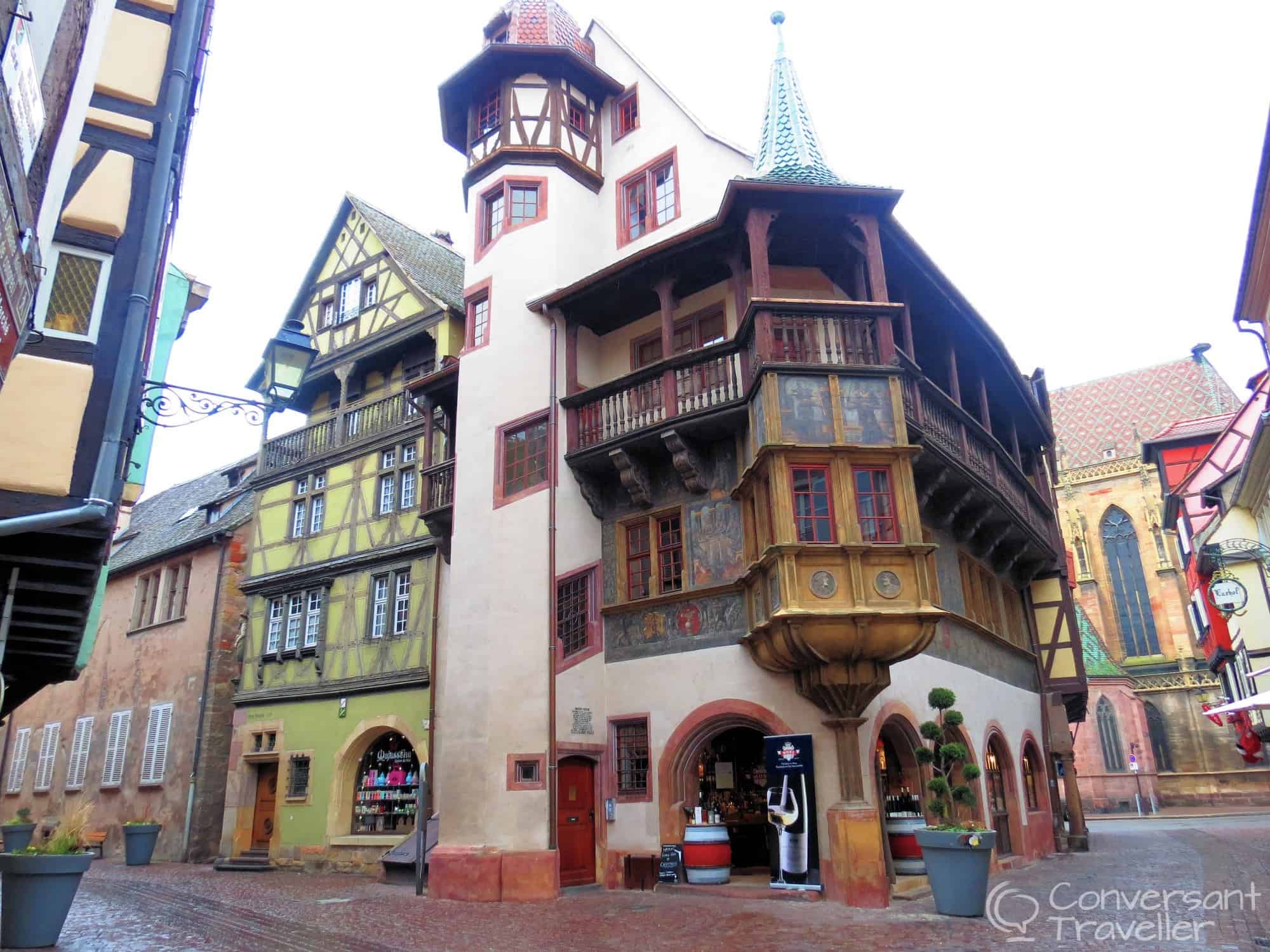 The Maison Pfister, a 16th Century medieval house built in renaissance design made of wood and stone, Colmar