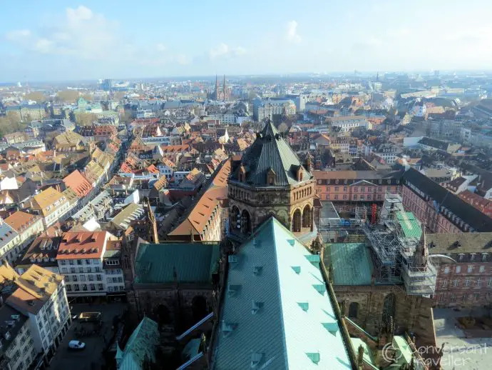 Strasbourg from the top of the Cathedral tower