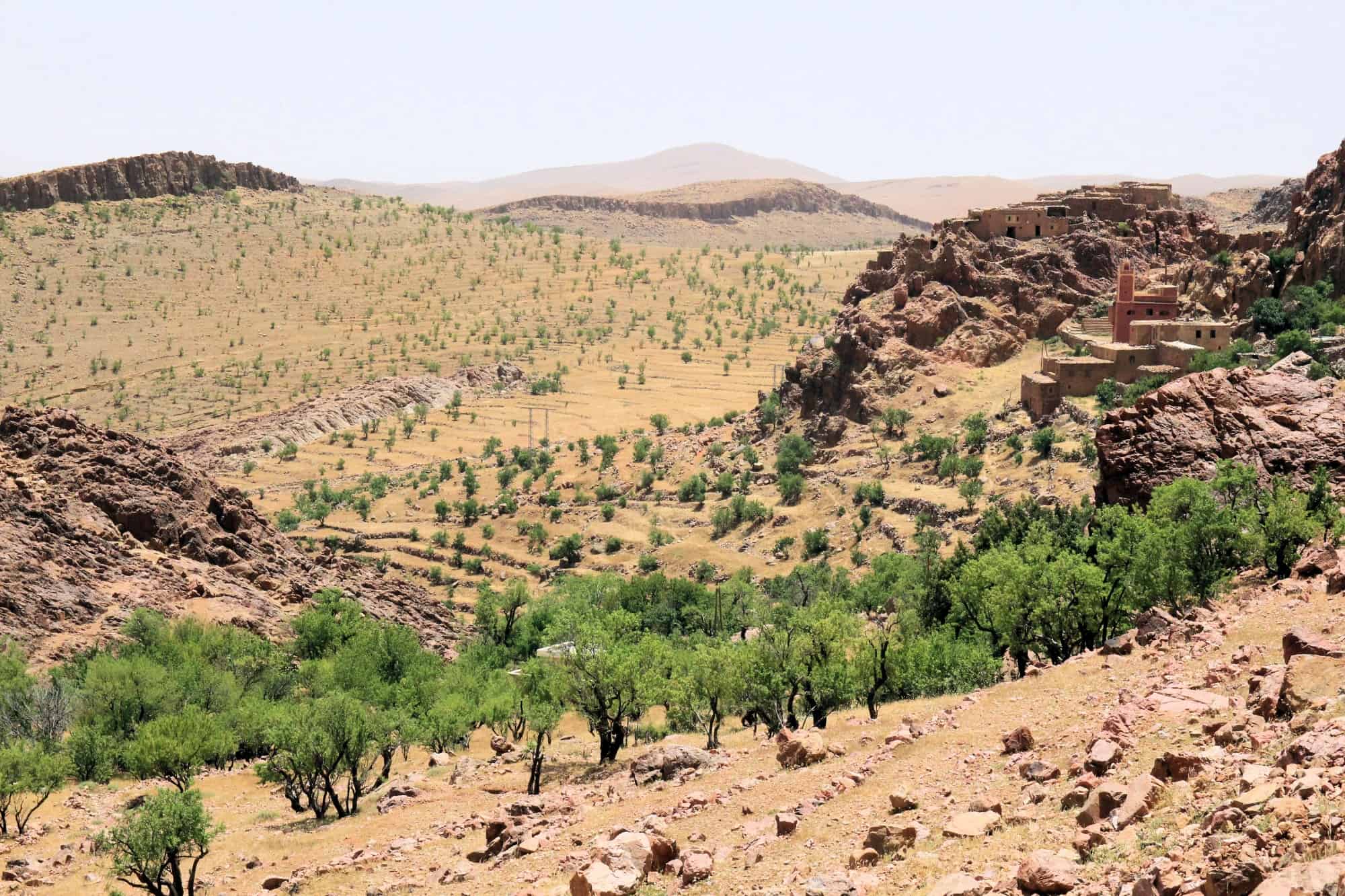 Driving Taroudant to Tafraoute, Morocco