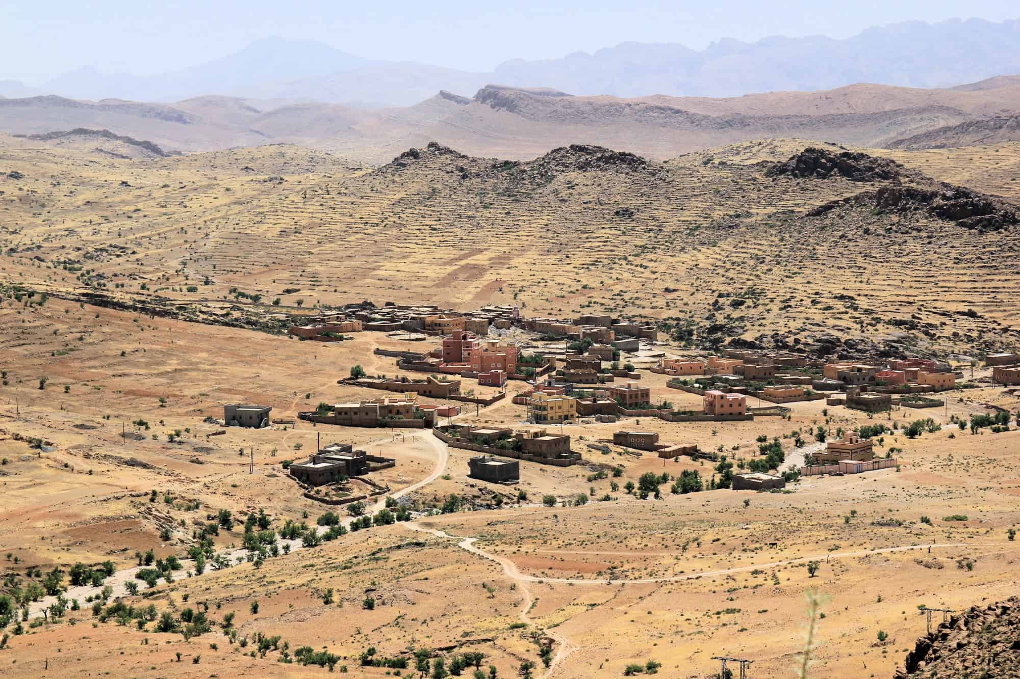 Driving Taroudant to Tafraoute, Morocco