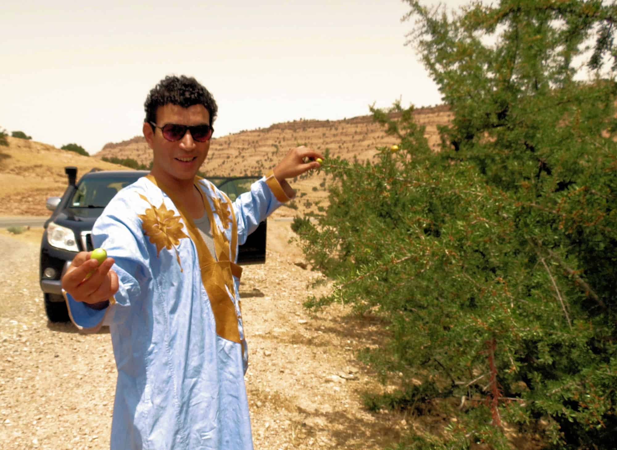 Driving Taroudant to Tafraoute, Morocco