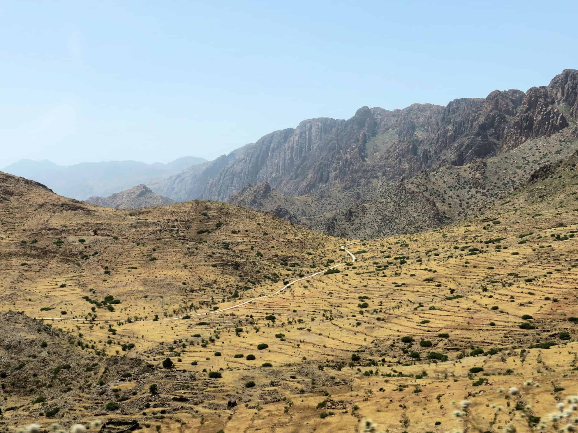 Driving Taroudant to Tafraoute, Morocco