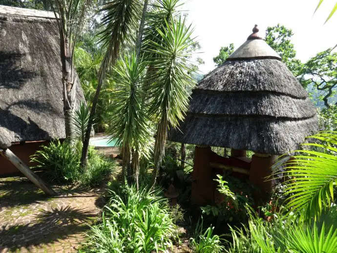 Walking down the garden path to Blue Moon, Timamoon, South Africa