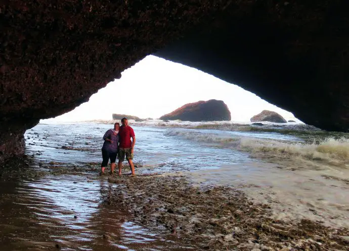 Sea arch at Legzira beach, Morocco