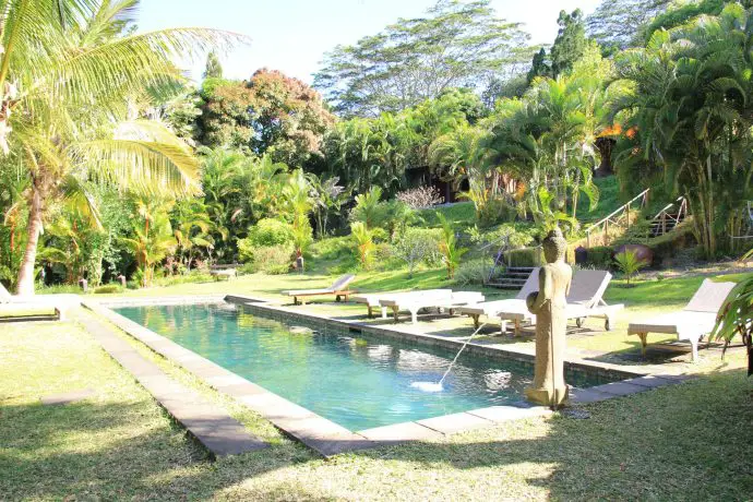 The divine pool at Lakaz Chamarel, Mauritius