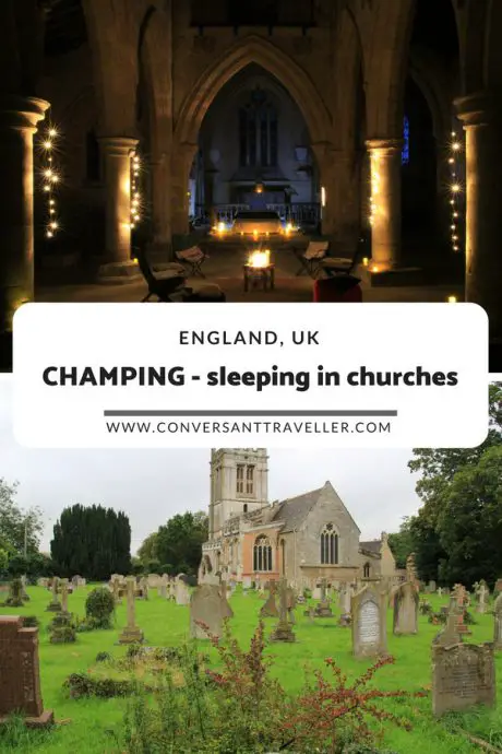 Champing - church glamping in the UK - stay in your very own private disused church in the English countryside - a unique and quirky overnight trip idea! #champing #glamping #england