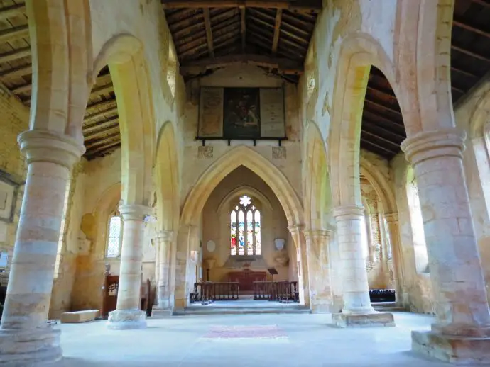 Champing at All Saints Church, Aldwincle, Northamptonshire