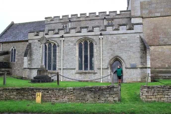 Champing at All Saints Church, Aldwincle, Northamptonshire