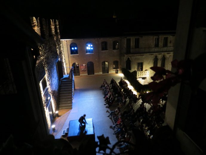 View of Juliet balcony from Le Suite di Giulietta, Verona
