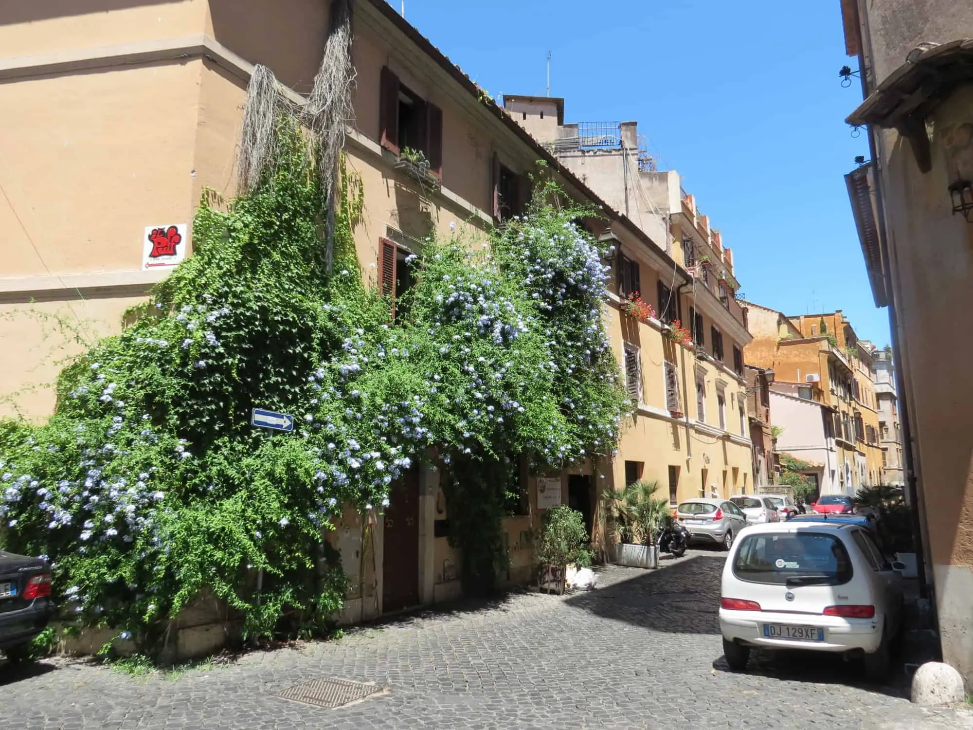 Cobbled streets of Trastevere, Rome