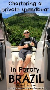 Paraty speed boat tour Brazil with Palombeta