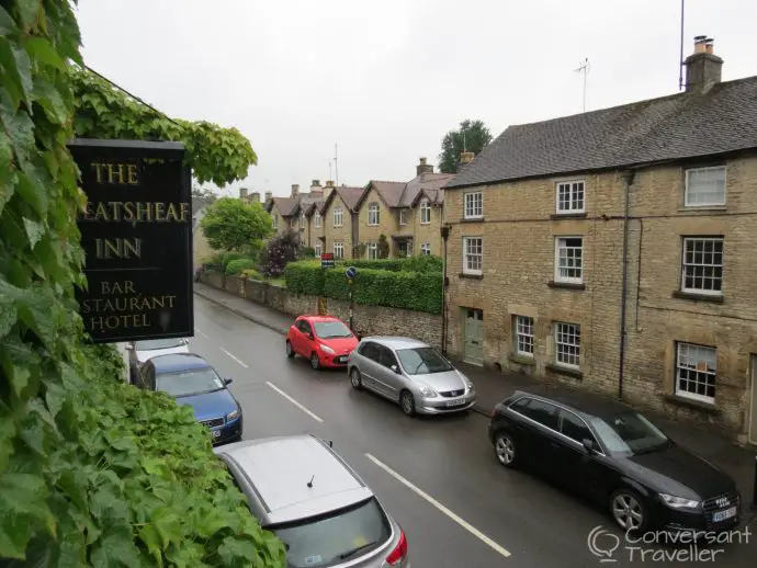 Wheatsheaf Inn, Northleach, Cotswolds - street view from room 2