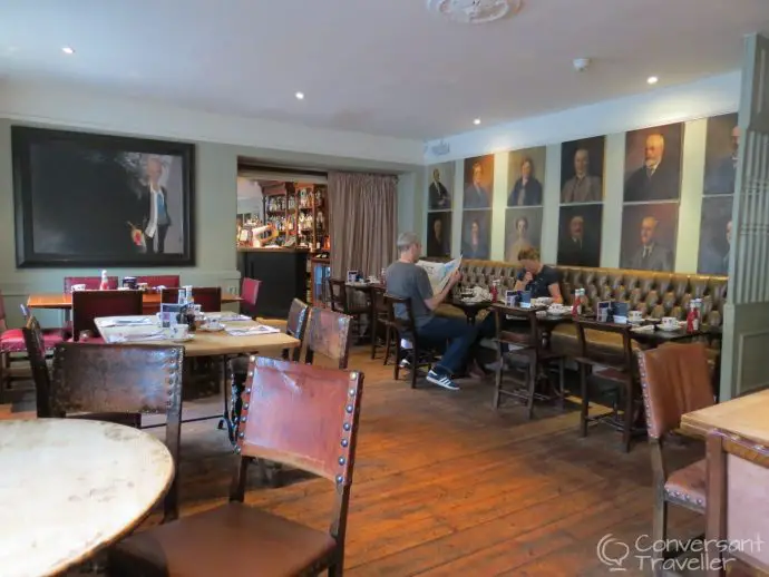 Wheatsheaf Inn, Northleach, Cotswolds - dining area