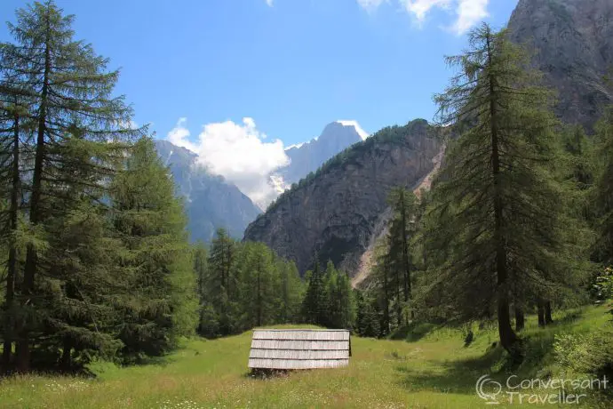 Vrsic Pass drive, Triglav National Park, Slovenia