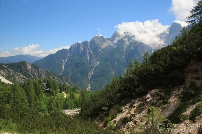 Vrsic Pass drive, Triglav National Park, Slovenia