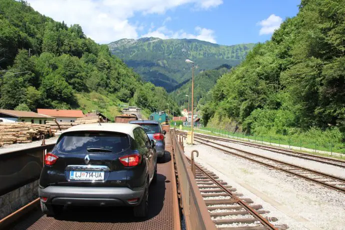 Podbrdo to Bohinj car train, Slovenia