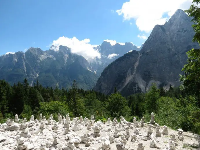 Vrsic Pass drive, Triglav National Park, Slovenia