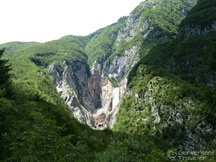 Slap Boka (or Boka waterfall), Triglav National Park drive, slovenia