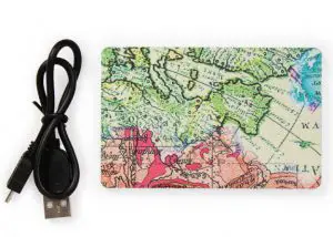 World map portable charger from Paperchase