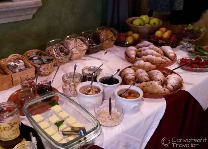 Breakfast at Pension Lectar, Radovljica, Slovenia