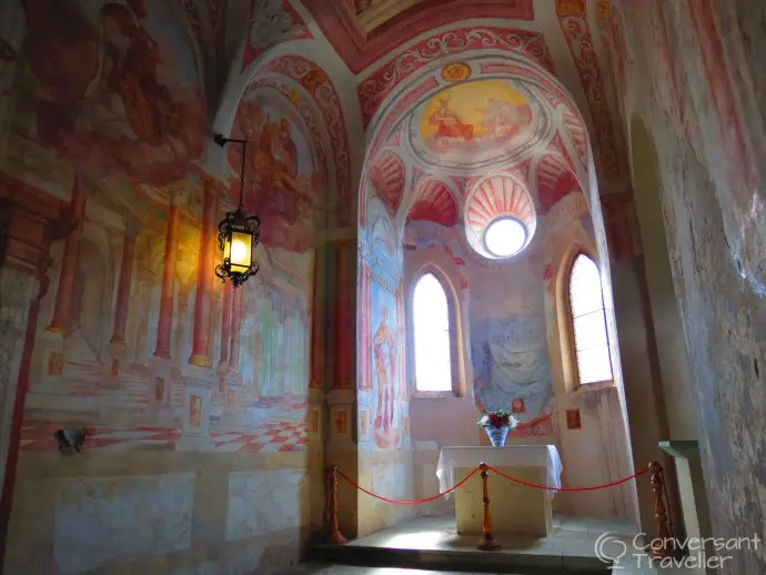 24 hours in Bled, the chapel inside Bled Castle, Slovenia