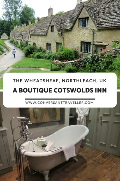 Staying in a luxury boutique inn in in the Cotswolds, UK. The Wheatsheaf Inn in Northleach is a charming and central place to stay in the Cotswolds #Costwolds #Gloucestershire #boutique #inn