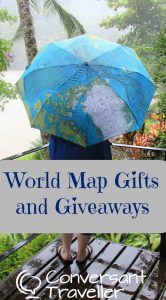 World map gifts and giveaways