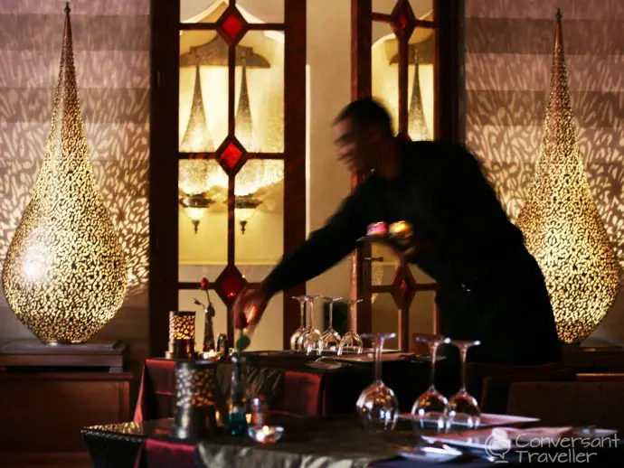Les Trois Saveurs Restaurant at La Maison Arabe, Marrakech