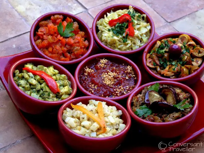La Maison Arabe atelier de cuisine, moroccan salads