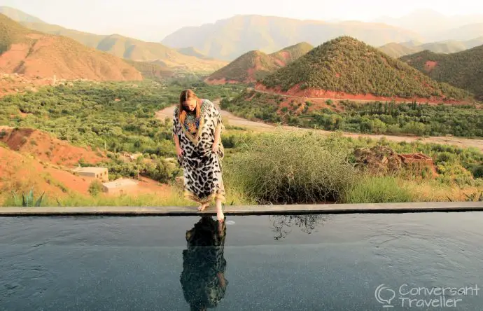 Infinity pool at Kasbah Bab Ourika