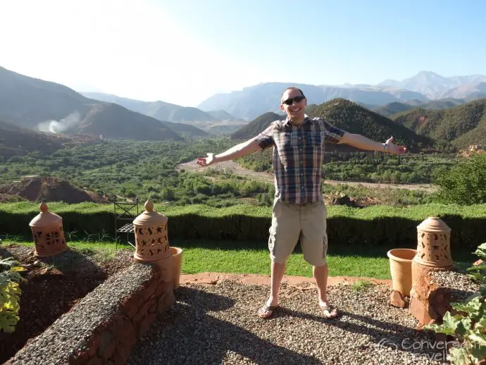 Organic gardens at Kasbah Bab Ourika 