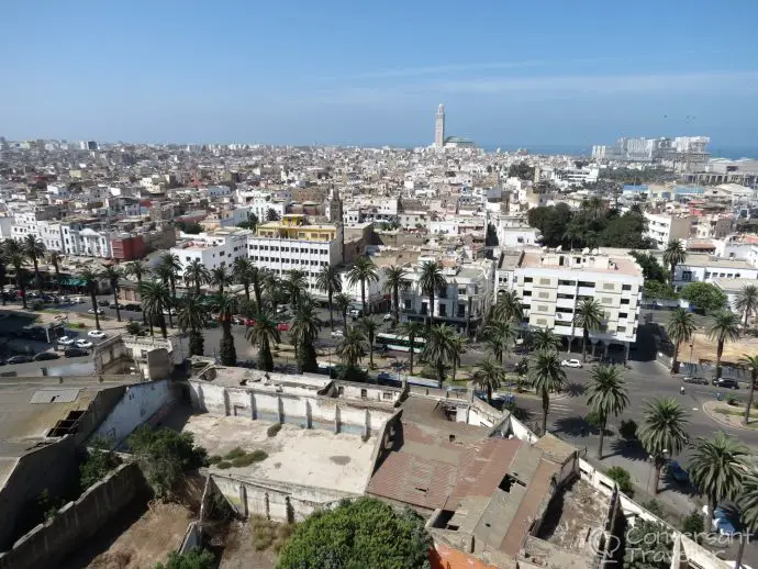 Overlooking Casablanca, view from the Sofitel Tour Blanche
