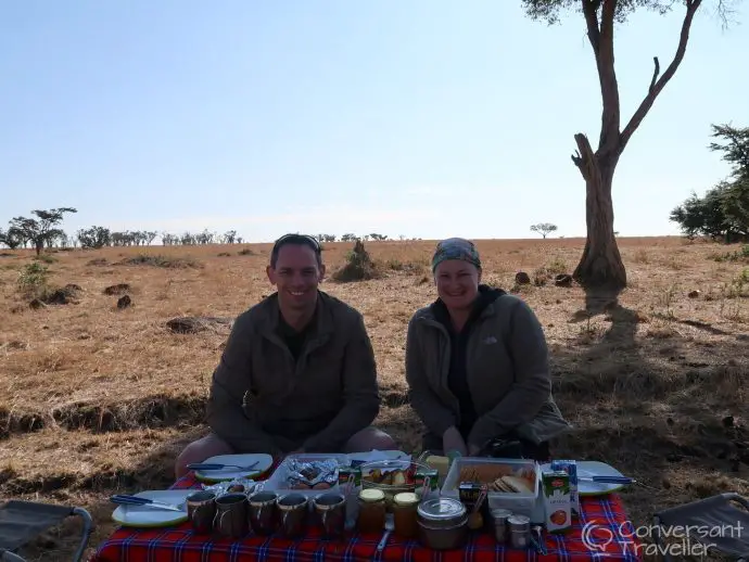 Saruni Mara luxury lodge - bush breakfast in Mara North Conservancy, Kenya