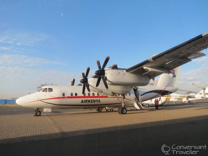 Air Kenya review - DeHavilland Dash 7 - at Nairobi Wilson Airport