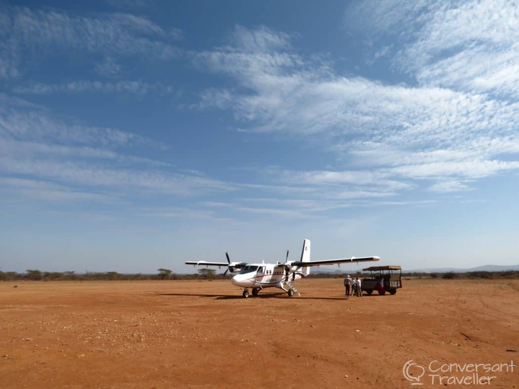 Saruni Samburu luxury lodge - Air Kenya at Kalama airstrip, Kalama Conservancy