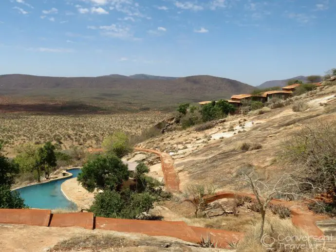 Saruni Samburu luxury lodge northern Kenya, overlooking the Kalama Conservancy