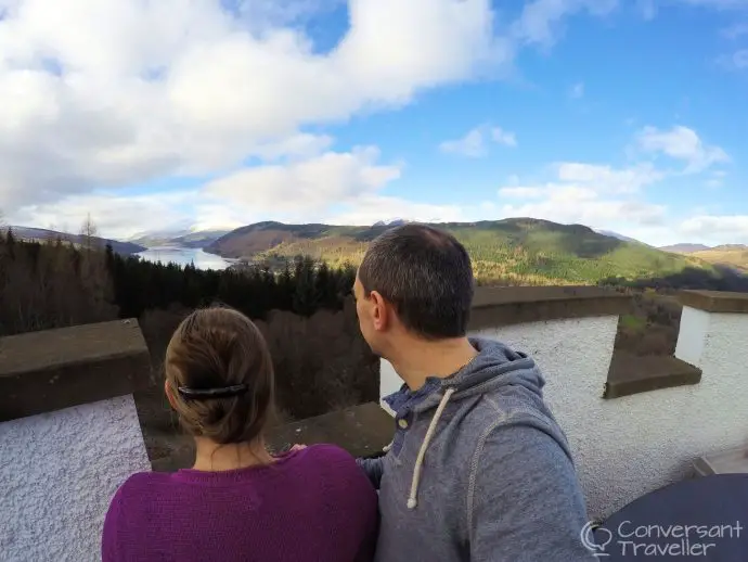 View from the White Tower of Taymouth Castle, luxury Scotland self catering retreat