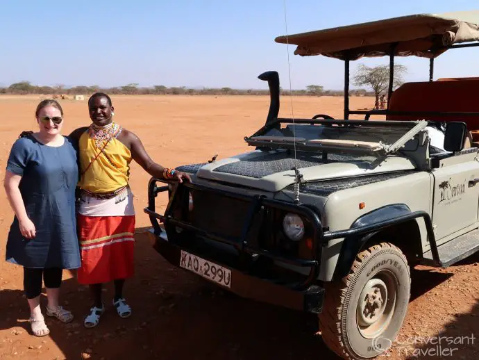 Samburu Warrior guide Lepayon at Saruni Samburu luxury lodge Kenya