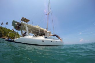 Luxury whale watching Sri Lanka - overnight catamaran from Mirissa with Sail Lanka