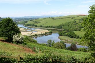 Dart River Valley from Sharpham Wine Estate