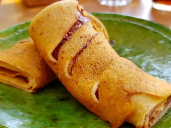 Nutella crepes at Cafe des Epices in Marrakech