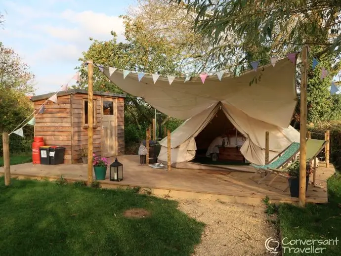 Gloucestershire Glamping, quirky accommodation at the Glamping Orchard with Warwick Knight - Belle tent