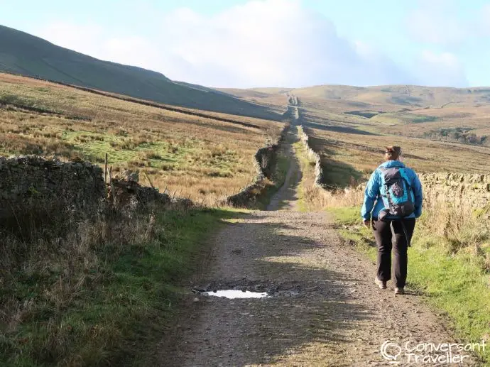Hiking the Roman road between Bainbridge and Ingleton, Yorkshire Dales bed and breakfast