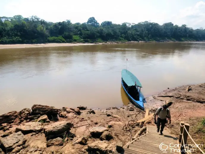 Amazon jungle tour - Tambopata - Rainforest Expeditions Amazon Villa boat landing