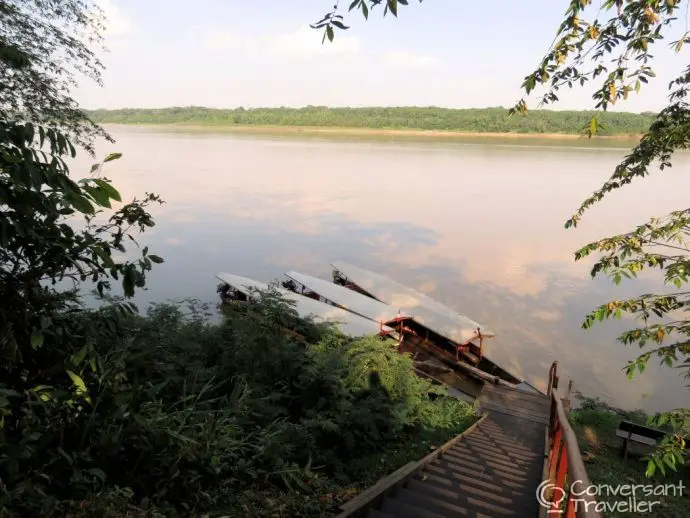 Inkaterra Reserva Amazonica jungle treehouse Tambopata Peru - river and boats