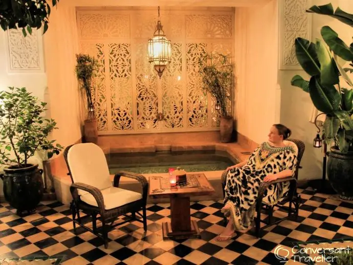 Most instagrammable places in Morocco - luxury riads in Marrakech - Riad Camilia plunge pool